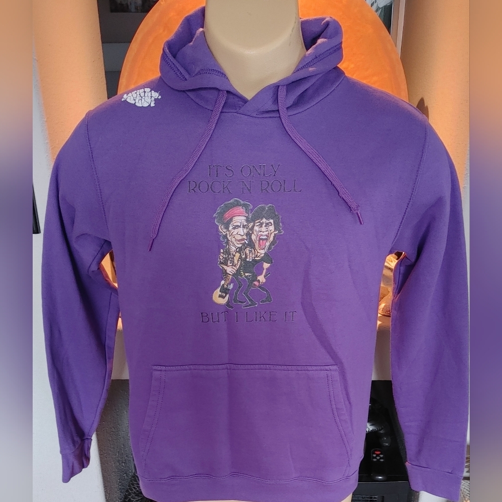 VINTAGE MICK JAGGER KEITH RICHARDS STONES HOODIE BY SOL's SNAKE 47101